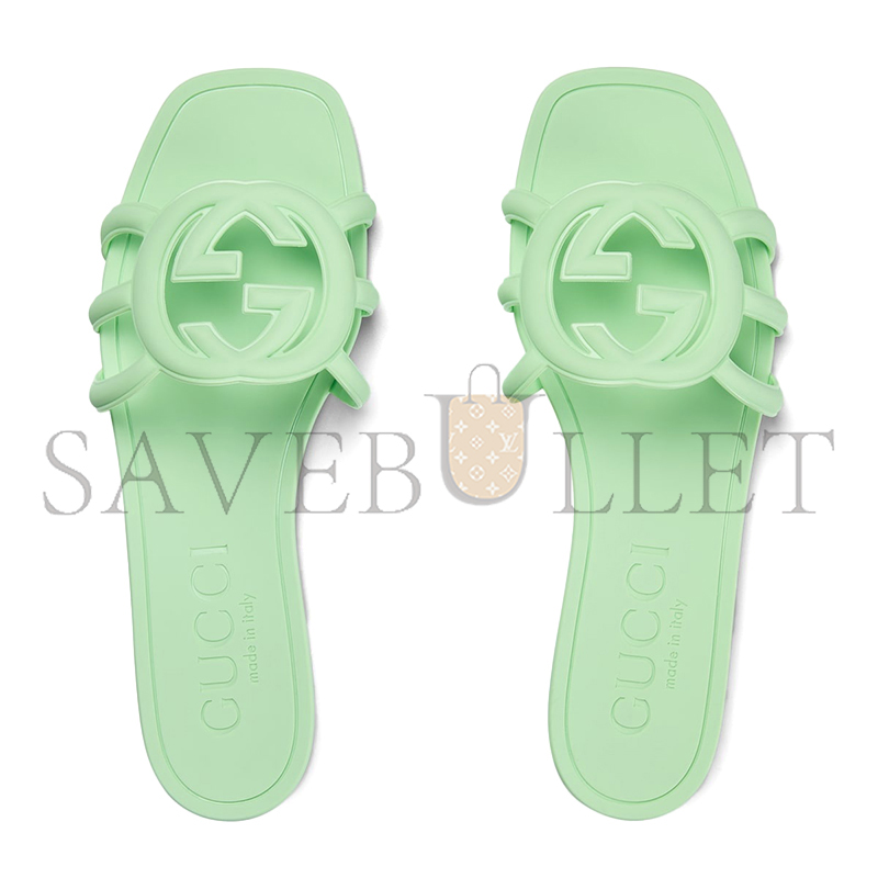 GUCCI WOMEN'S INTERLOCKING G SLIDE SANDAL 780307